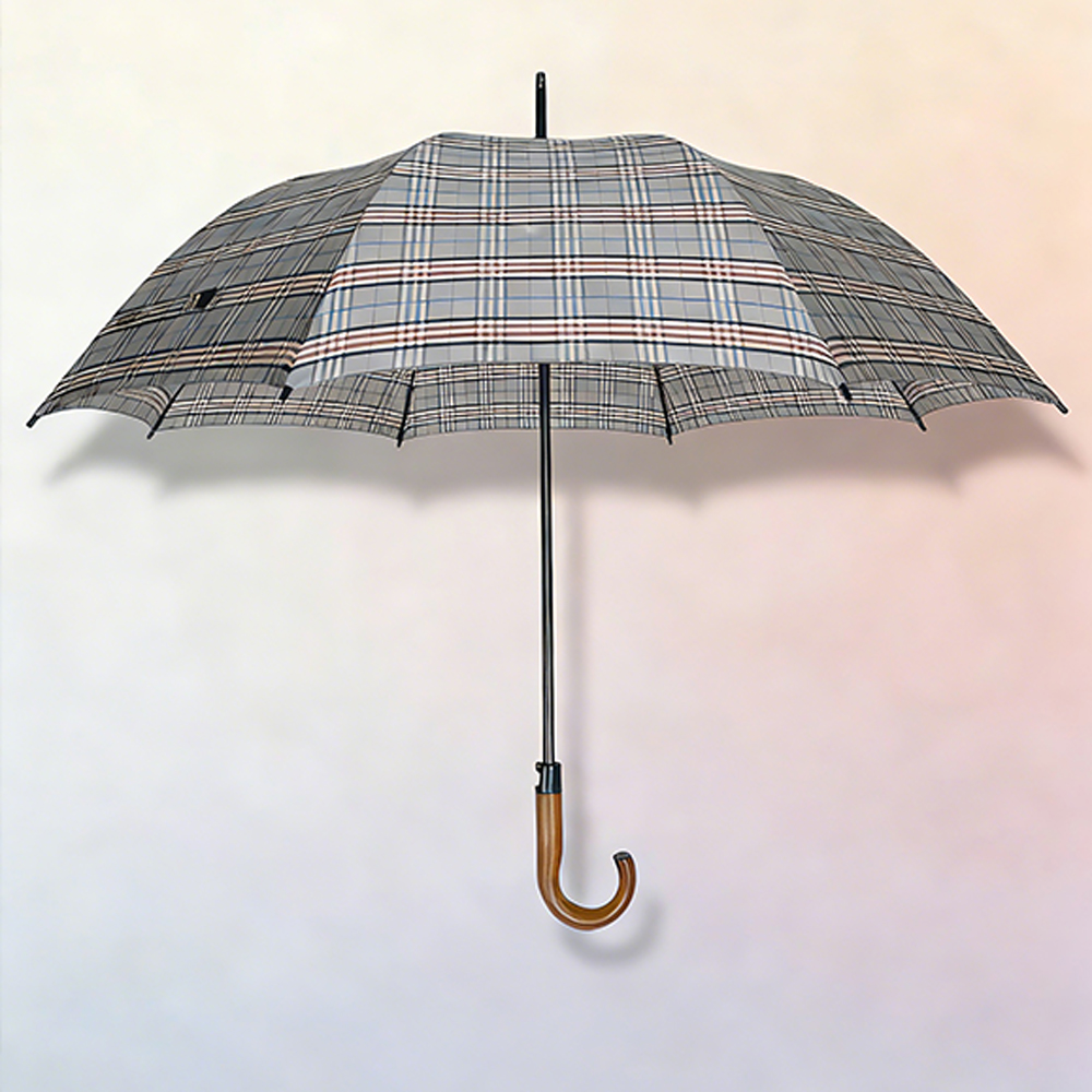 英倫格紋直骨傘